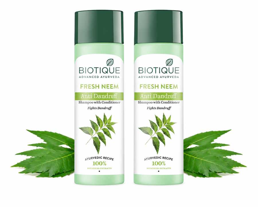 FRESH NEEM Anti Dandruff Shampoo & Conditioner 120ml (Pack of 2)