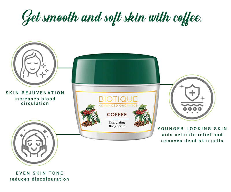 Coffee energizing body scrub 100gm A+ image