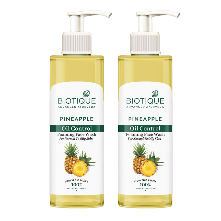 Pineapple Oil Control Foaming Face Wash - Pack of 2 (200ml)