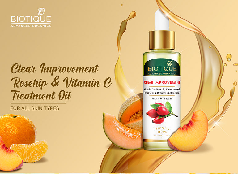 Clear improvement vitamin c & rosehip & treatment oil brightness & reduce photo aging 30ml A+ image