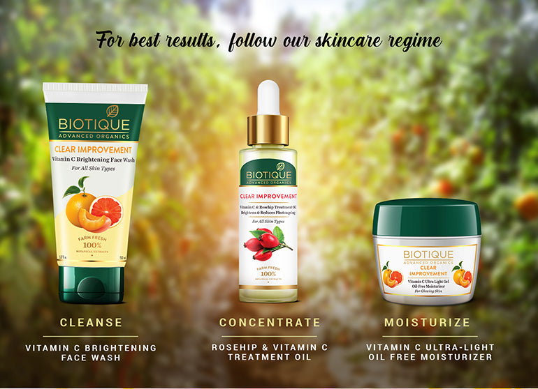 Clear improvement vitamin c & rosehip & treatment oil brightness & reduce photo aging 30ml A+ image