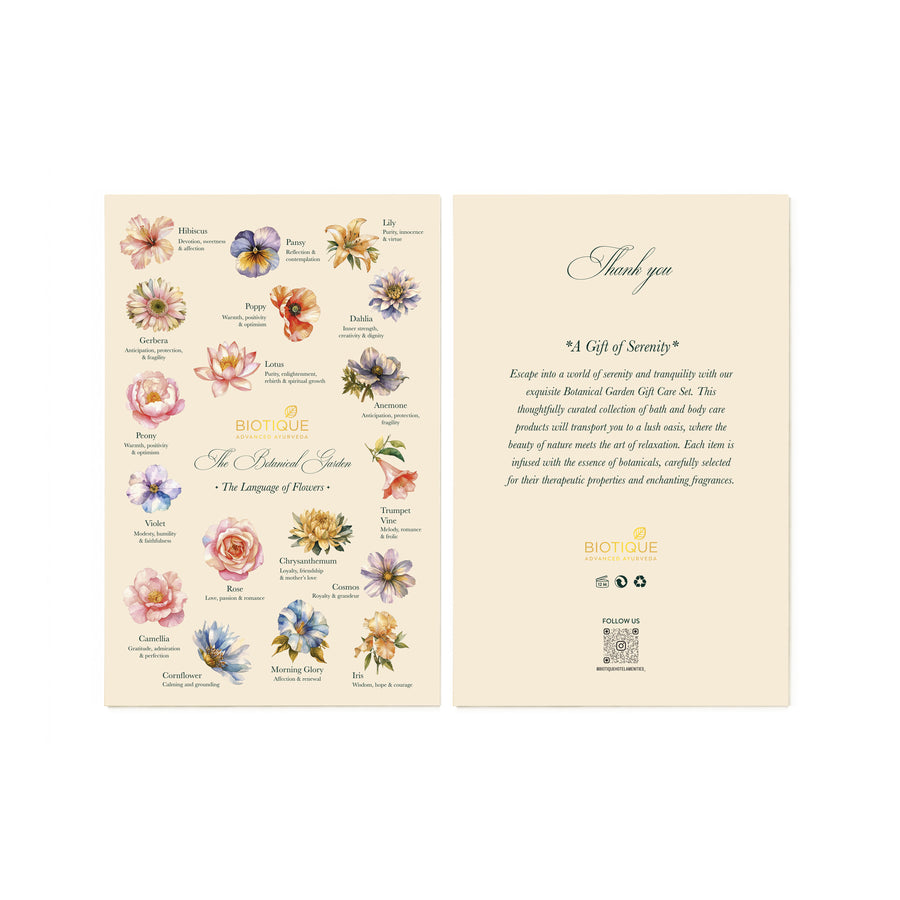 Biotique The Botanical Garden - Bath & Body Care Gift Set (6 X 100ml)