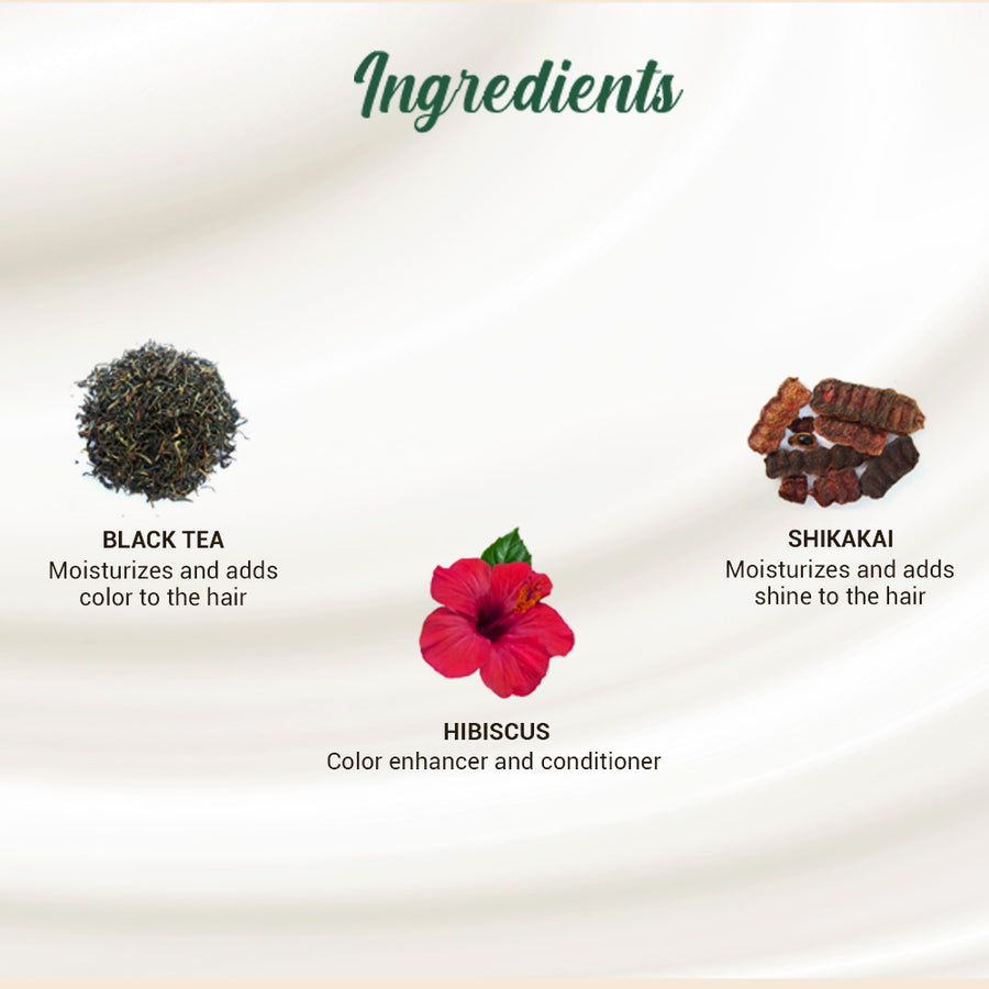 Pack of 3 Herbcolor 3N Darkest Brown 50 Gm +110 Ml