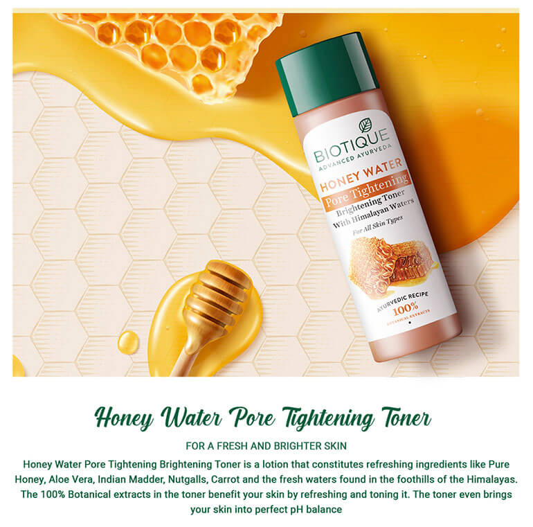 Honey water pore tightening brightening toner 120ml A+ image