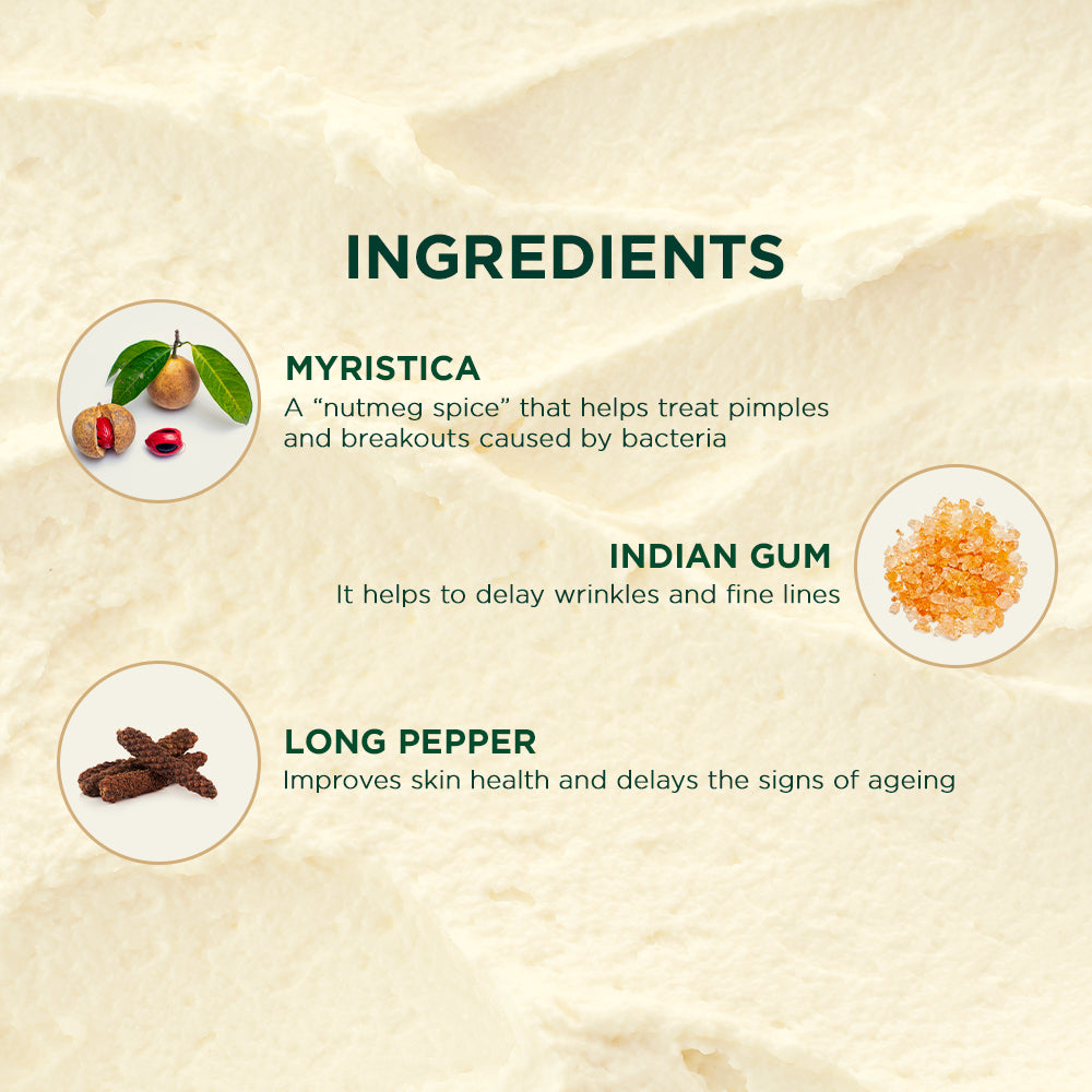 Myristica acne control spot correction face pack 20gm A+ image