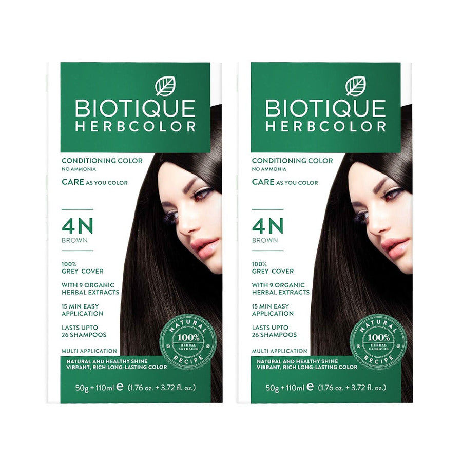 Biotique Herbcolor 1N Natural Black 50 gm +110 ml