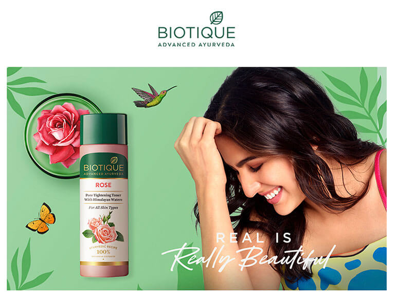 Rose pore tightening toner with himalayan waters120ml A+ image