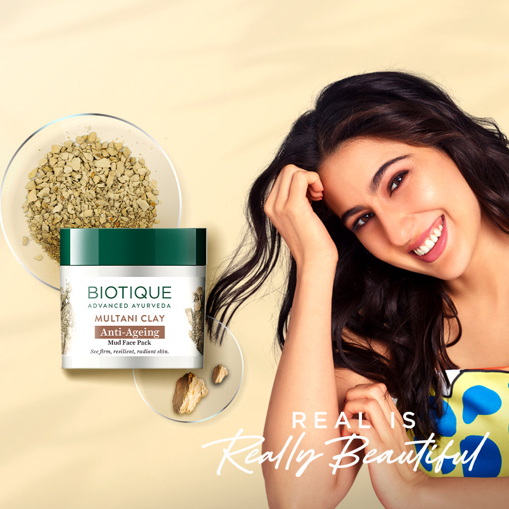 Multani clay anti-ageing mud face pack 75g A+ image