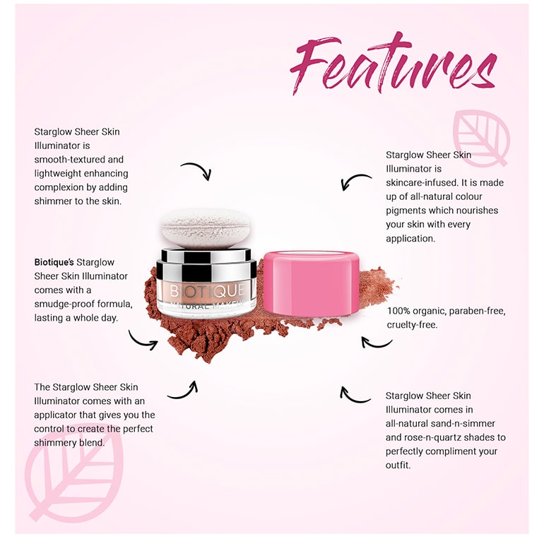 Biotique natural makeup starglow sheer skin illuminator A+ image