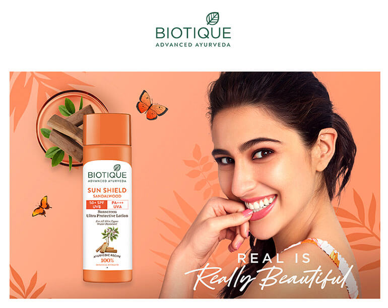 Sun shield sandalwood 50+spf suncreen --50g A+ image