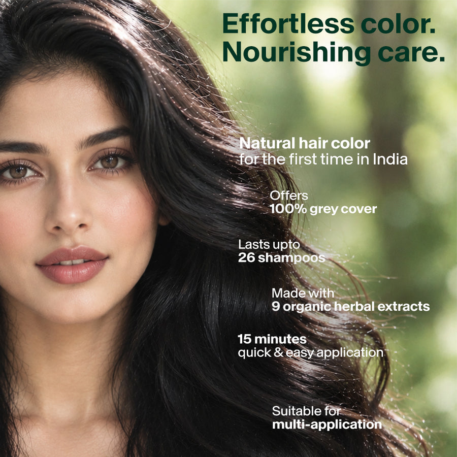 Herbcolor Natural Black- 1N, 60g+140ml