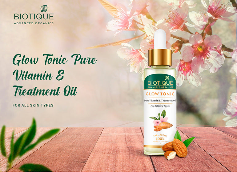 Glow tonic pure vitamin e treatment oil 30ml A+ image