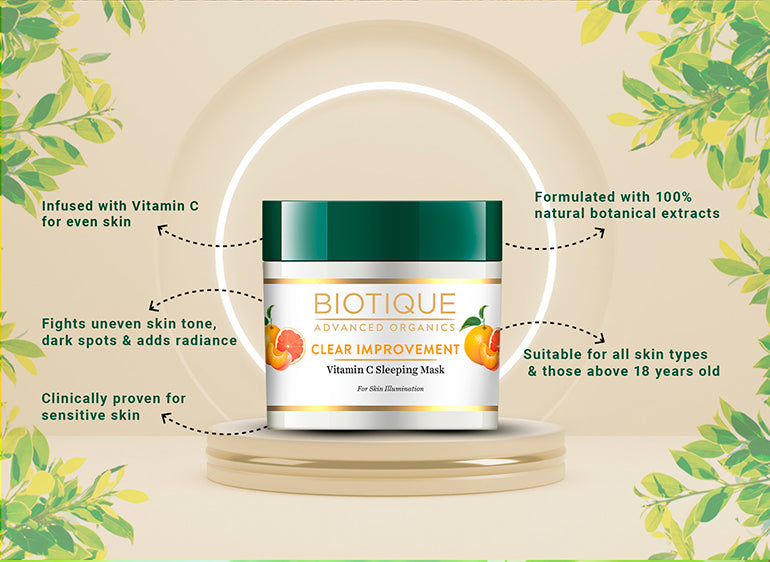 Clear improvement vitamin c sleeping mask 50gm A+ image