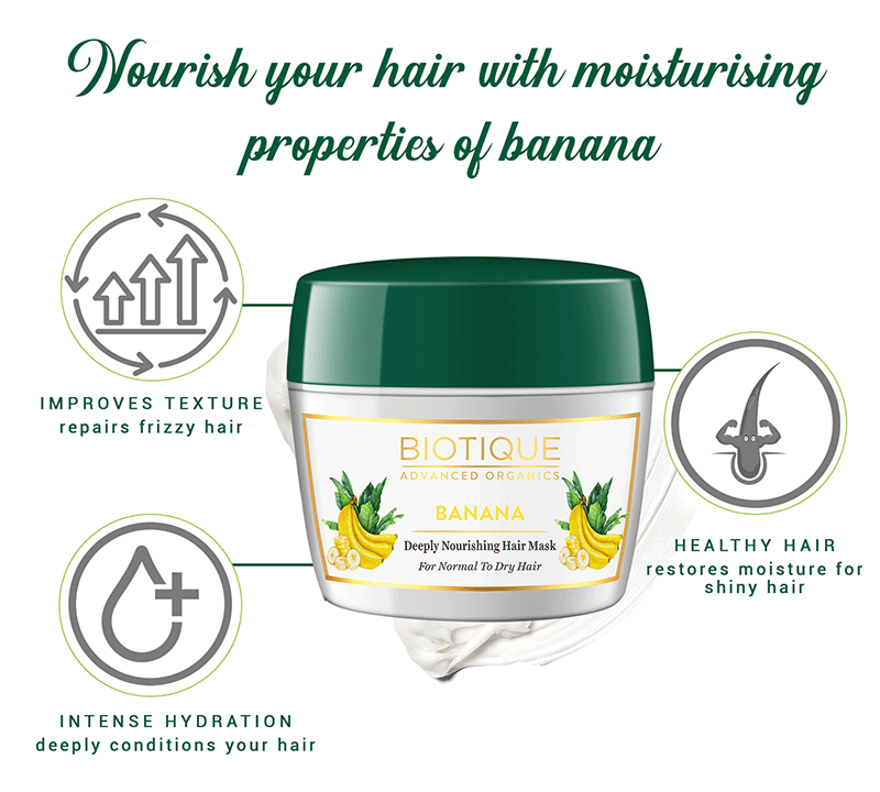 Banana deep nourishing hair mask 175gm A+ image