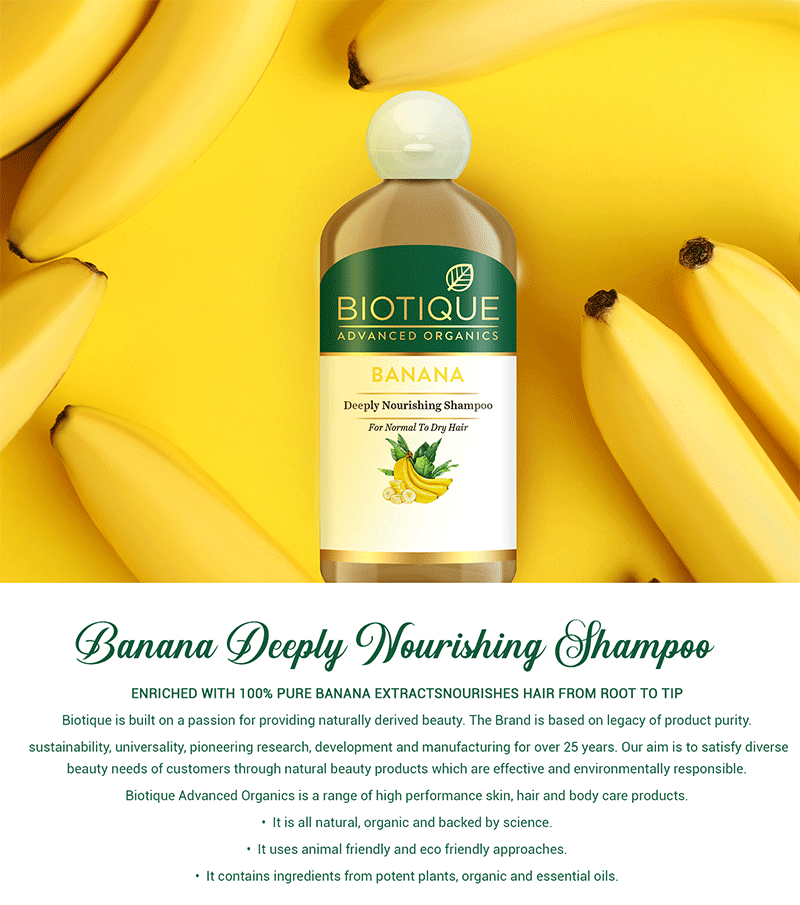 Banana deeply nourishing shampoo 300 ml A+ image