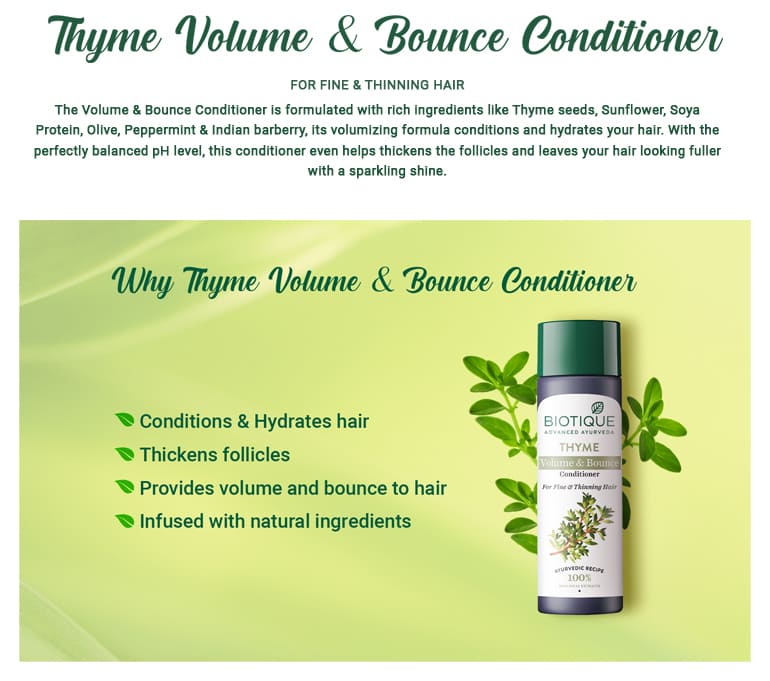 Thyme volume & bounce conditioner A+ image