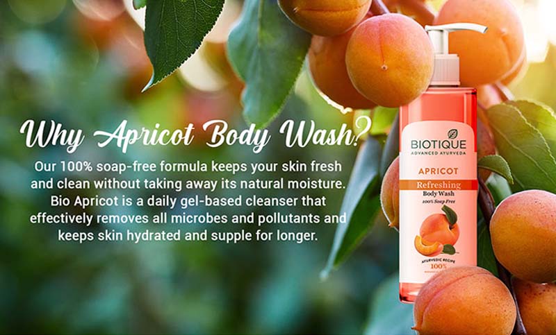 Apricot refreshing body wash A+ image