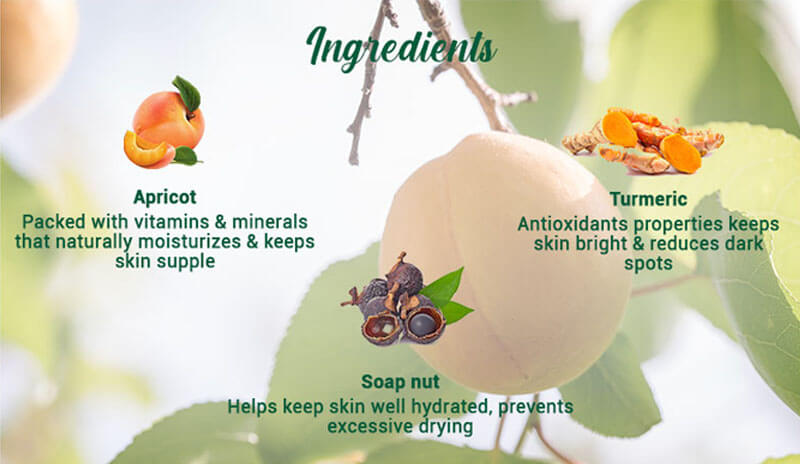Apricot refreshing body wash A+ image