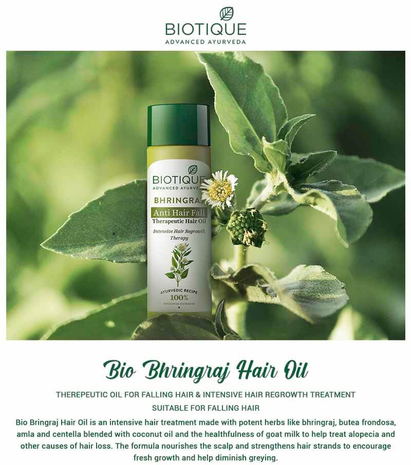 Bhringraj anti hair fall therapeutic hair oil A+ image