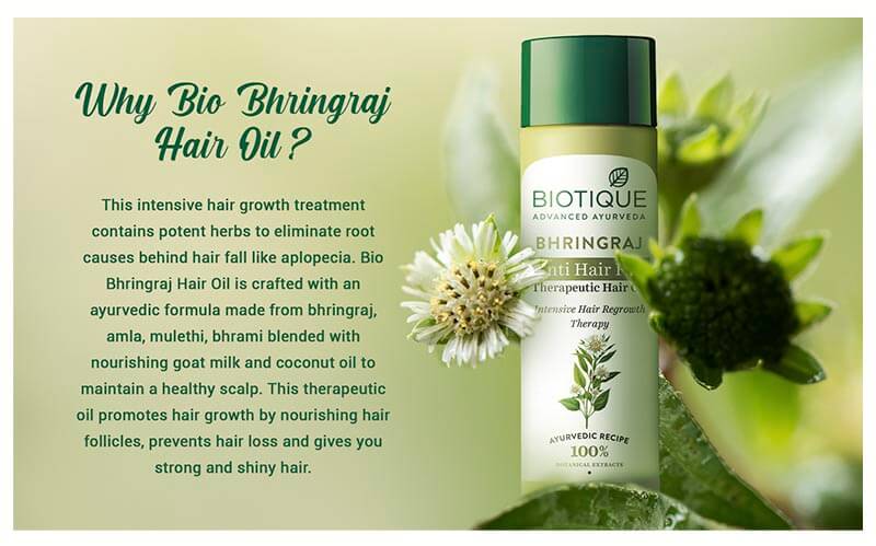 Bhringraj anti hair fall therapeutic hair oil A+ image