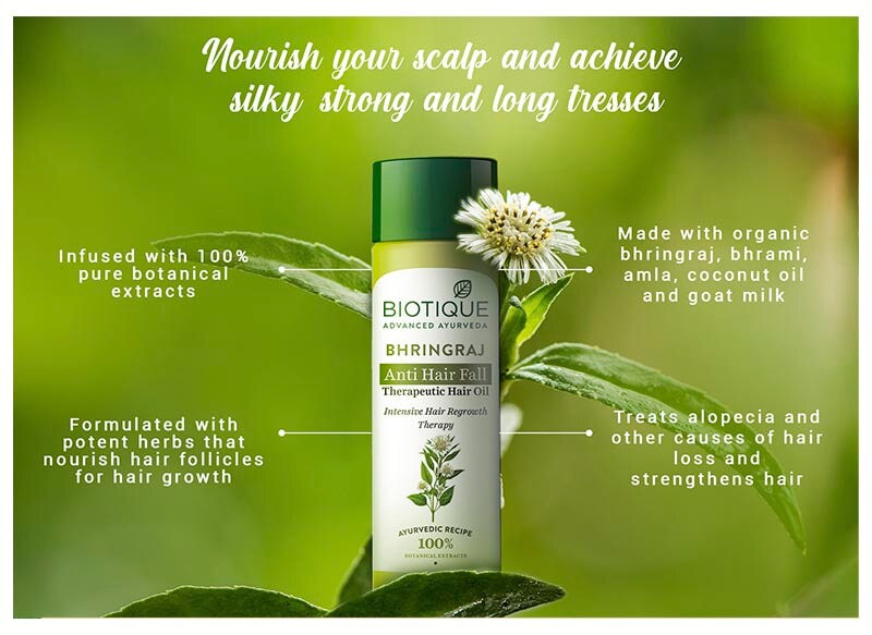 Bhringraj anti hair fall therapeutic hair oil A+ image