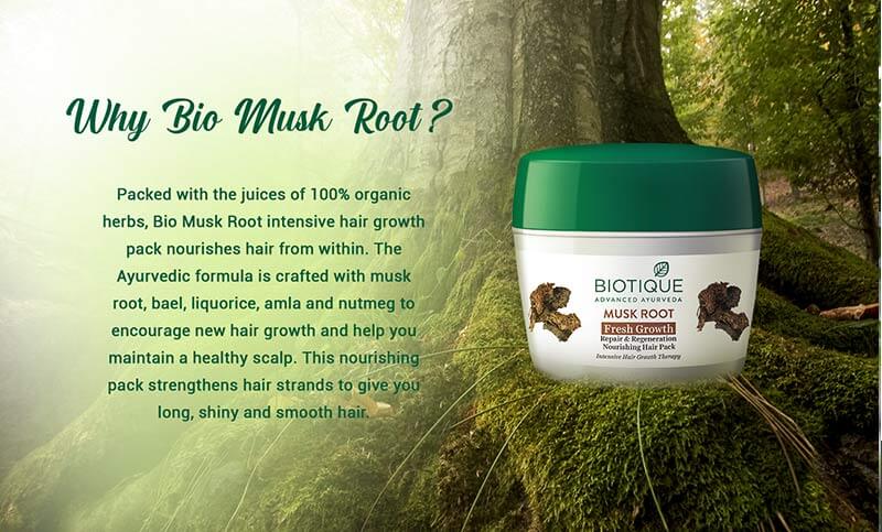 Biotique musk root hair mask A+ image