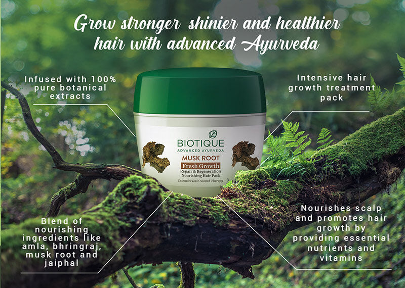 Biotique musk root hair mask A+ image