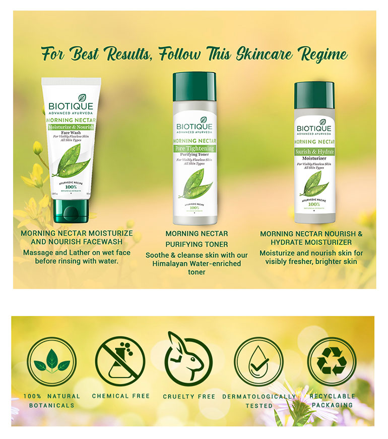 Morning nectar nourish & hydrate moisturizer A+ image