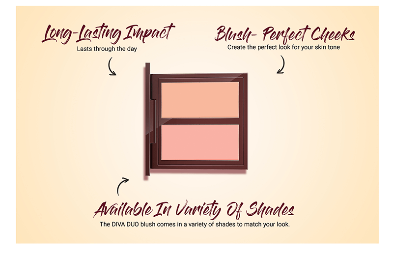 Biotique natural makeup diva duo blush, pastel n peach, 9g A+ image