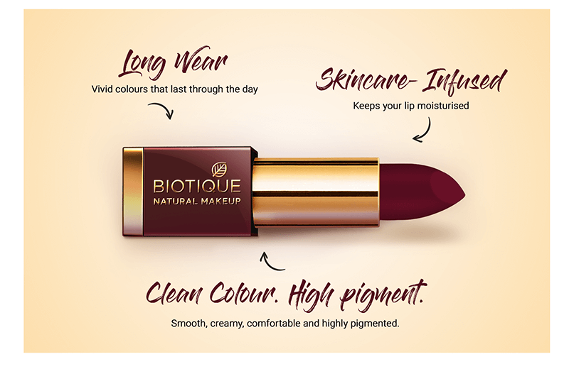 Biotique natural makeup diva pout lipstick, color me pink, 4g A+ image
