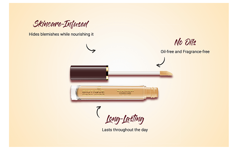 Biotique natural makeup diva secret cover care concealer, iced ivory, 3.5ml A+ image