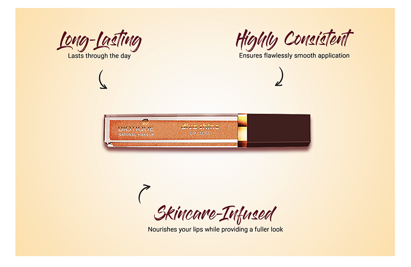 Biotique natural makeup diva shine lip gloss, sugar plum maroon A+ image