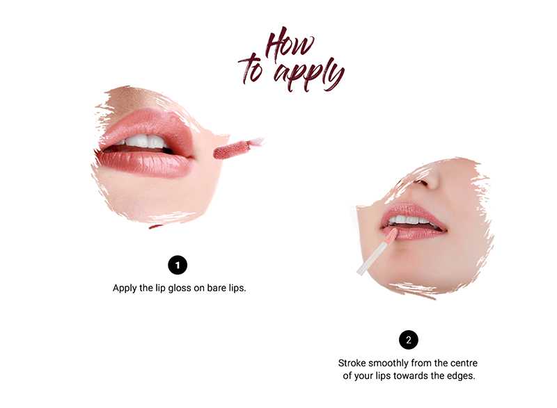 Biotique natural makeup diva shine lip gloss, sugar plum maroon A+ image