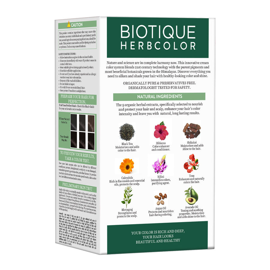 Biotique Herbcolor 3N Darkest Brown 60gm + 140ml
