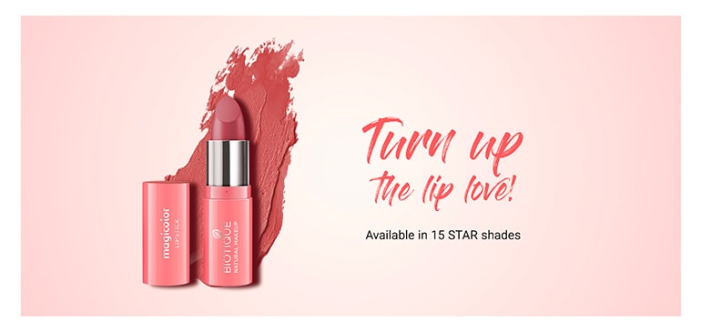 Biotique natural makeup magicolor lipstick, cookie crumble A+ image