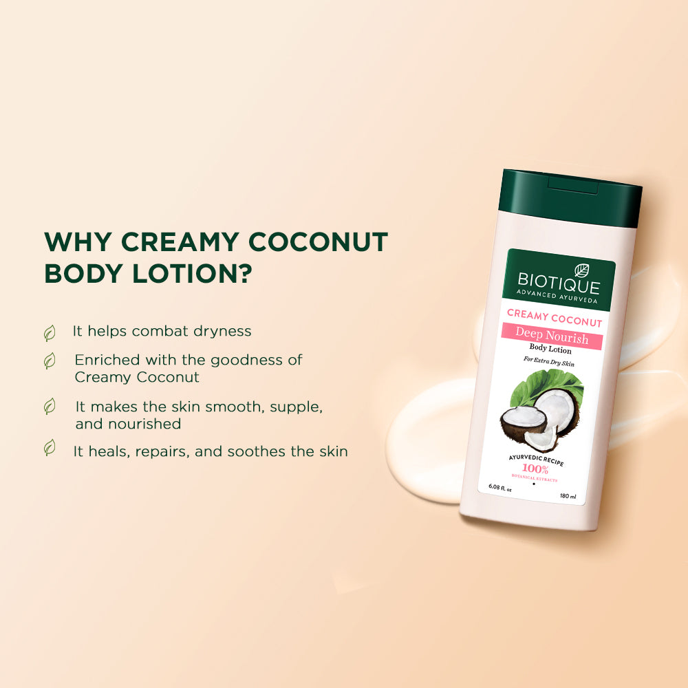 Creamy coconut deep nourish body lotion