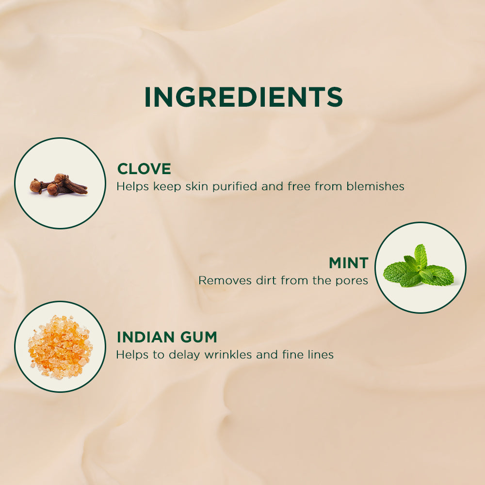 Clove oil control anti-blemish face pack 75g A+ image