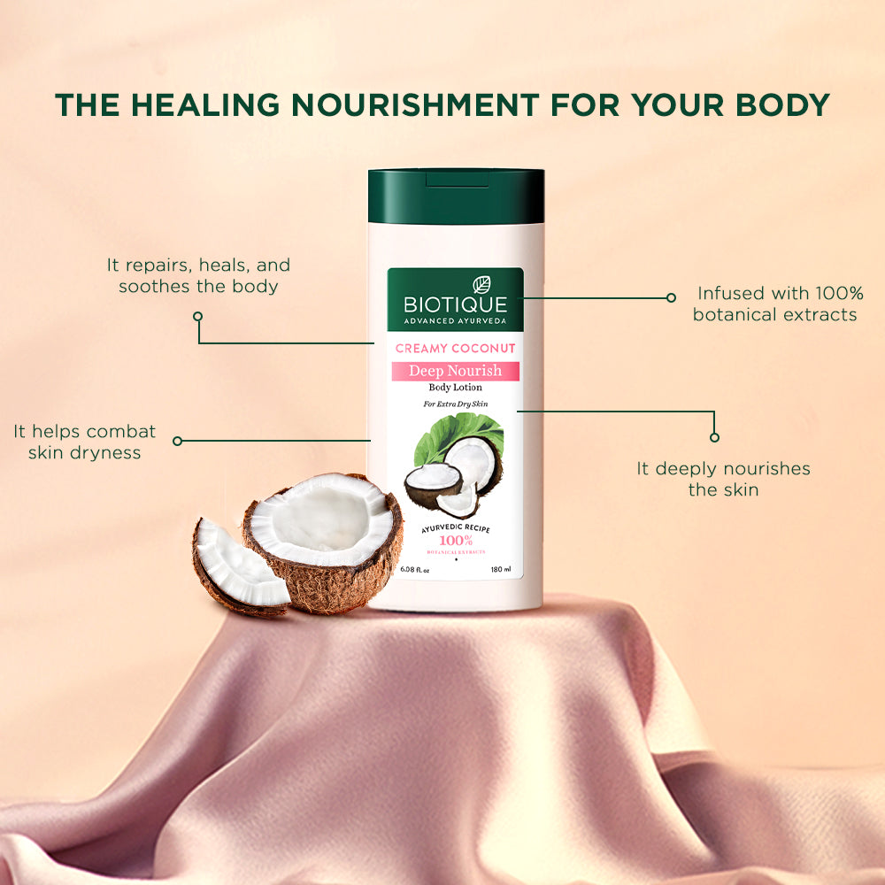 Creamy coconut deep nourish body lotion