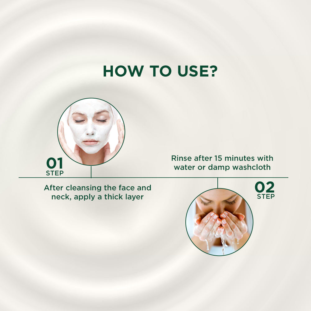 Milk protein instant glow brightening face pack A+ image