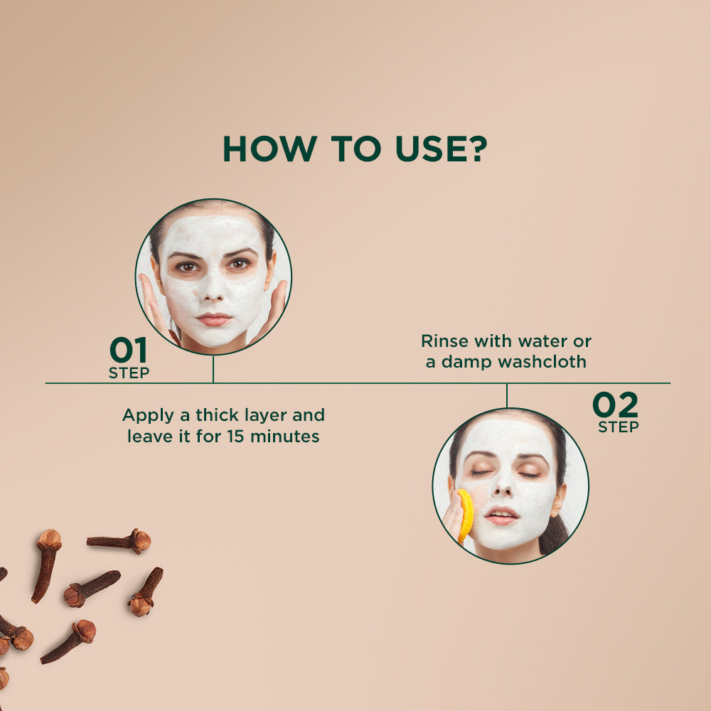 Clove oil control anti-blemish face pack 75g A+ image