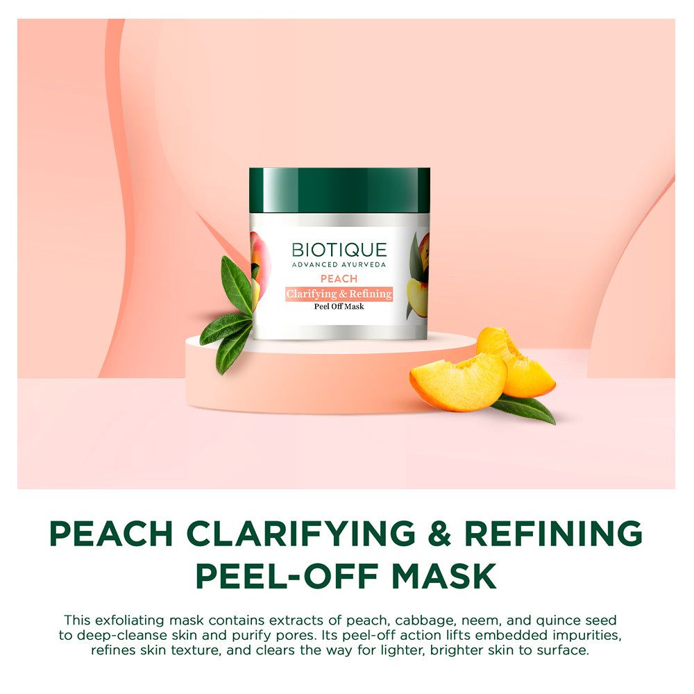 Peach clarifying & refining peel-off mask 50g A+ image