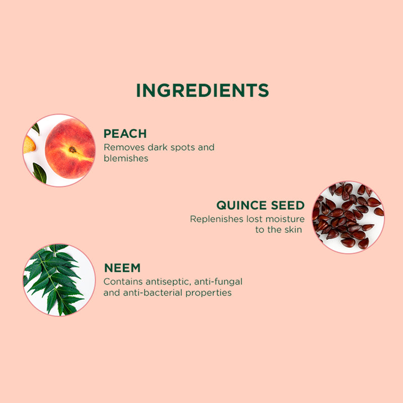 PEACH Clarifying & Refining Peel-Off Mask 50g ingredient