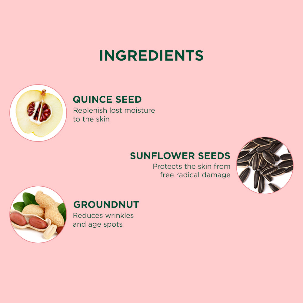 Quince seed anti-ageing face massage cream A+ image