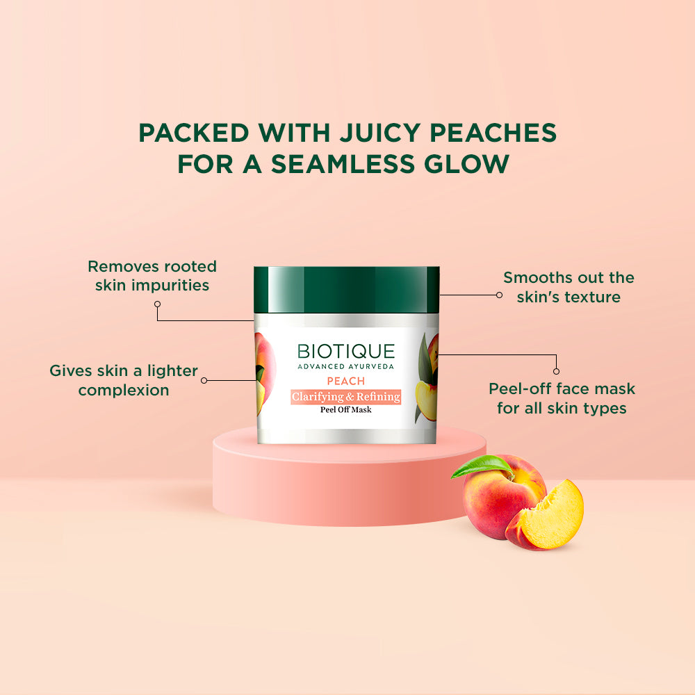 Peach clarifying & refining peel-off mask 50g A+ image