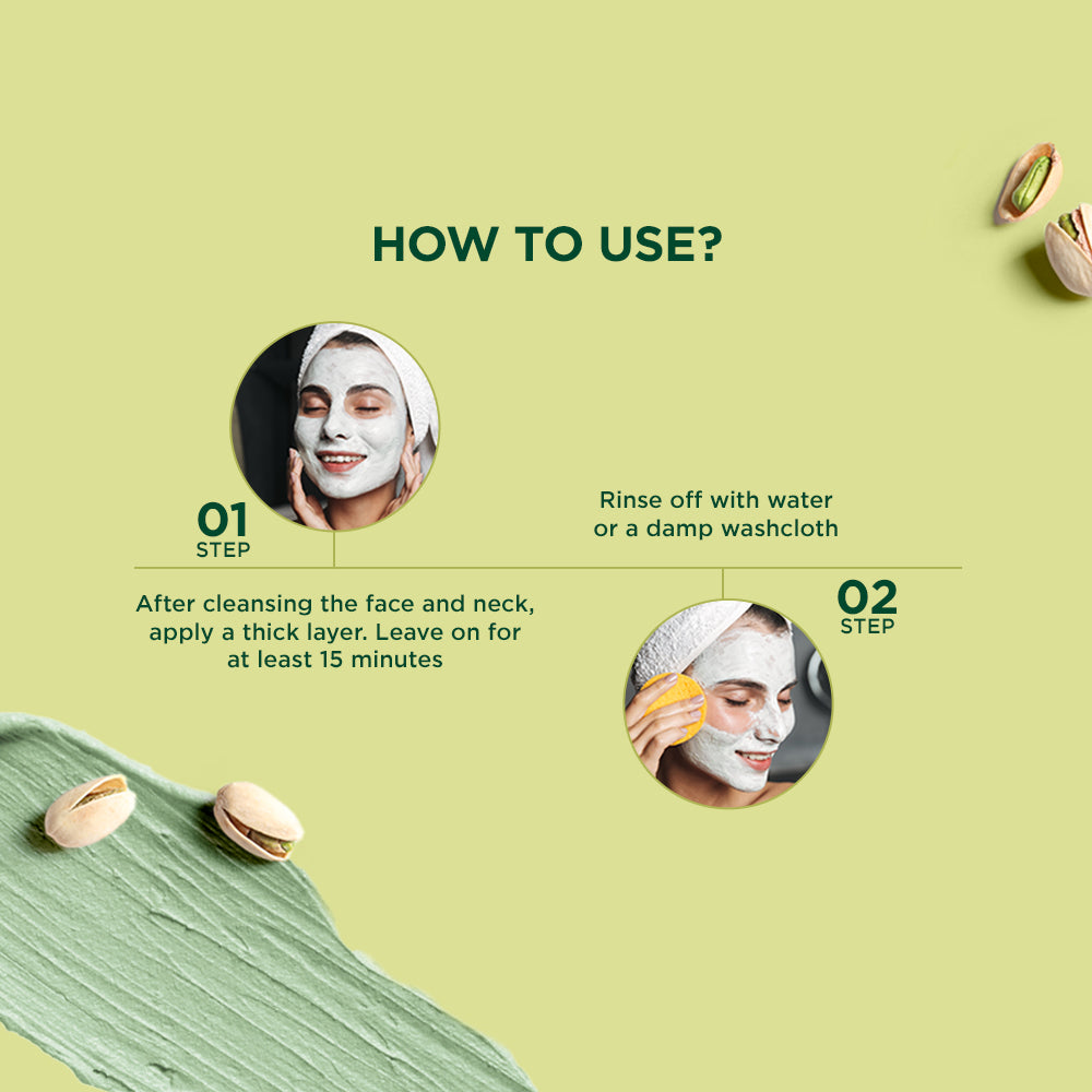 Pistachio anti ageing nourishing face pack A+ image