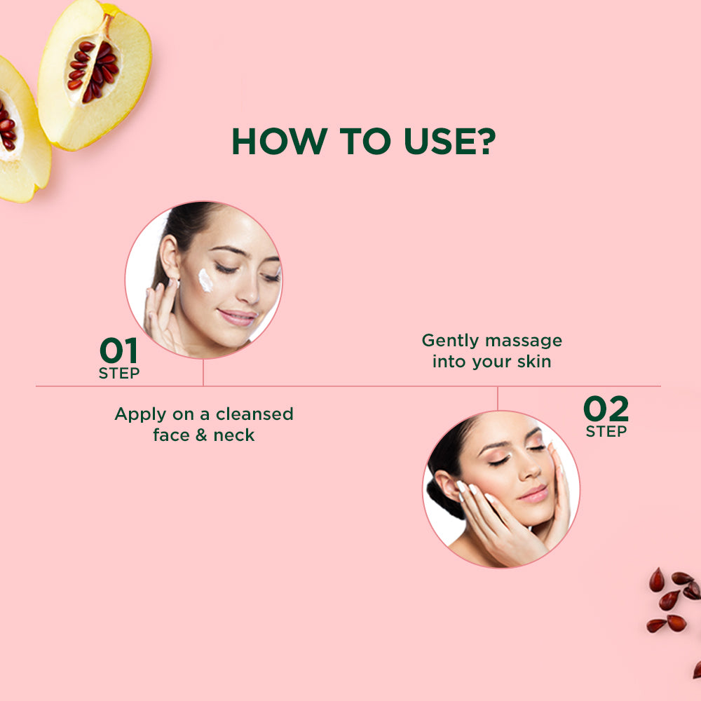 Quince seed anti-ageing face massage cream A+ image