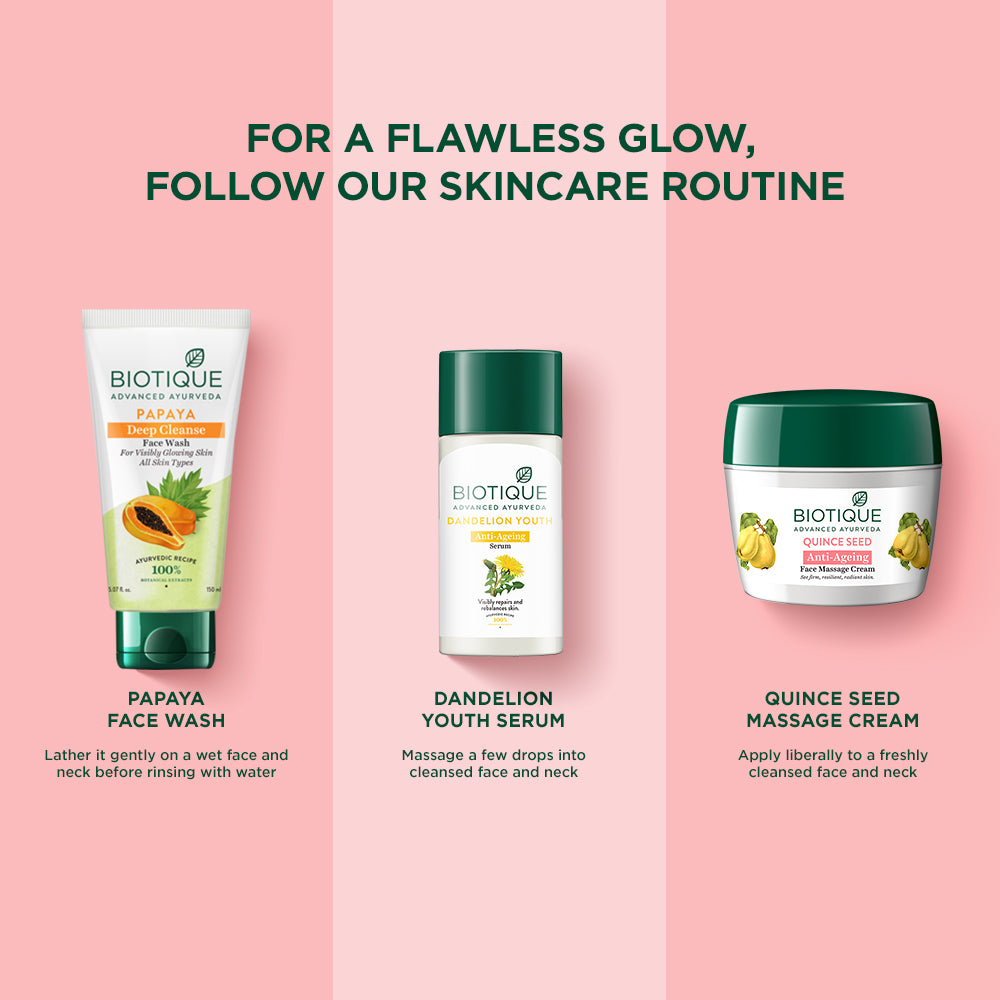 Quince seed anti-ageing face massage cream A+ image