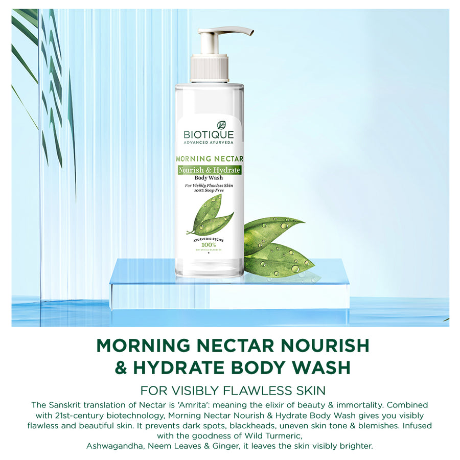 MORNING NECTAR Nourish & Hydrate Body Wash 200ml