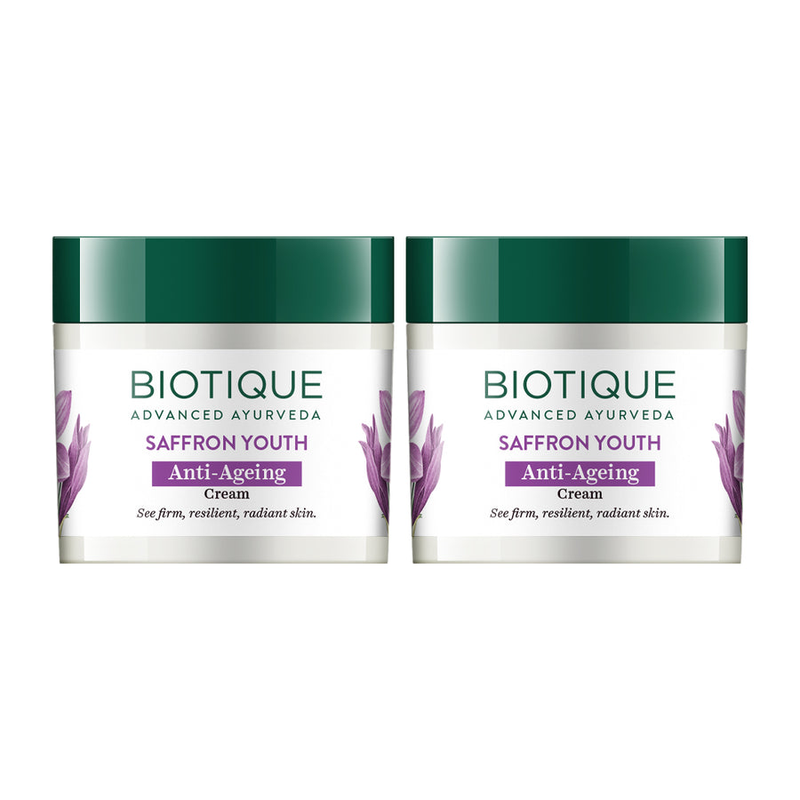 SAFFRON YOUTH Anti-Ageing Cream 50g (Pack of 2)