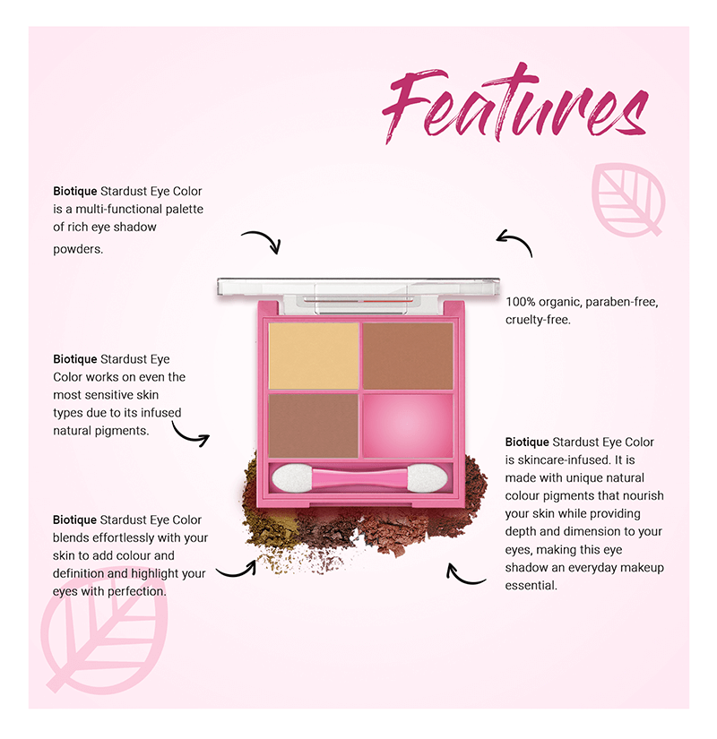 Biotique natural makeup stardust eye shadow, moon shadow, 7g A+ image